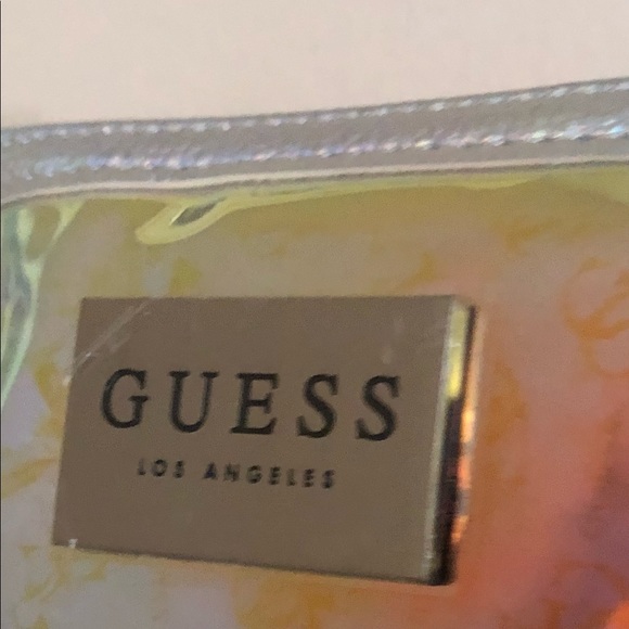 GUESS>> Silver metallic transparent crossbody bag. - Picture 3 of 7